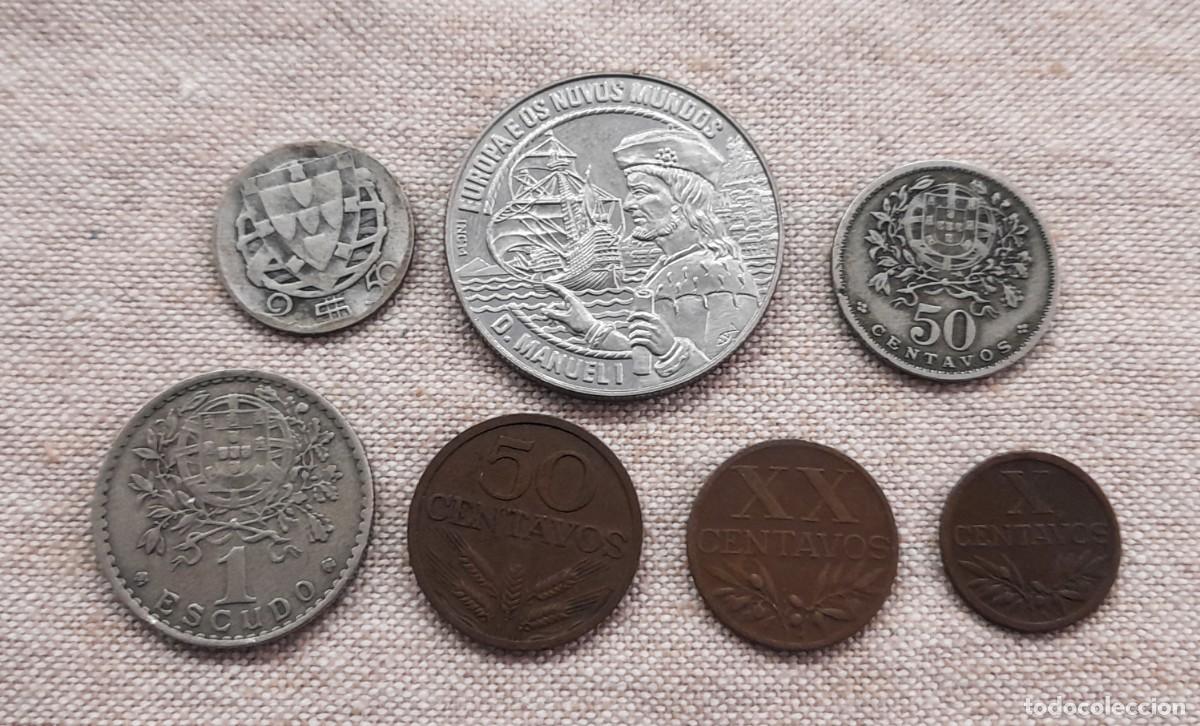 Old Coins of Europe: Lote monedas de Portugal, una de Plata