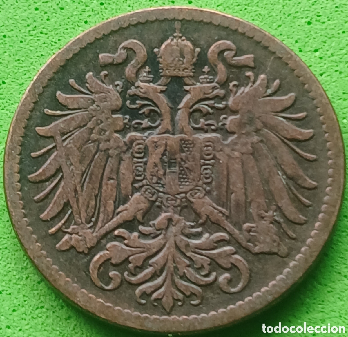 Monedas antiguas de Europa: Austria 2 hellers 1905 km#2801 - Foto 2