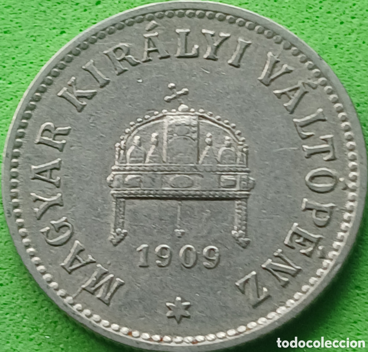 Monedas antiguas de Europa: Hungr&iacute;a 10 filler 1909 km#482