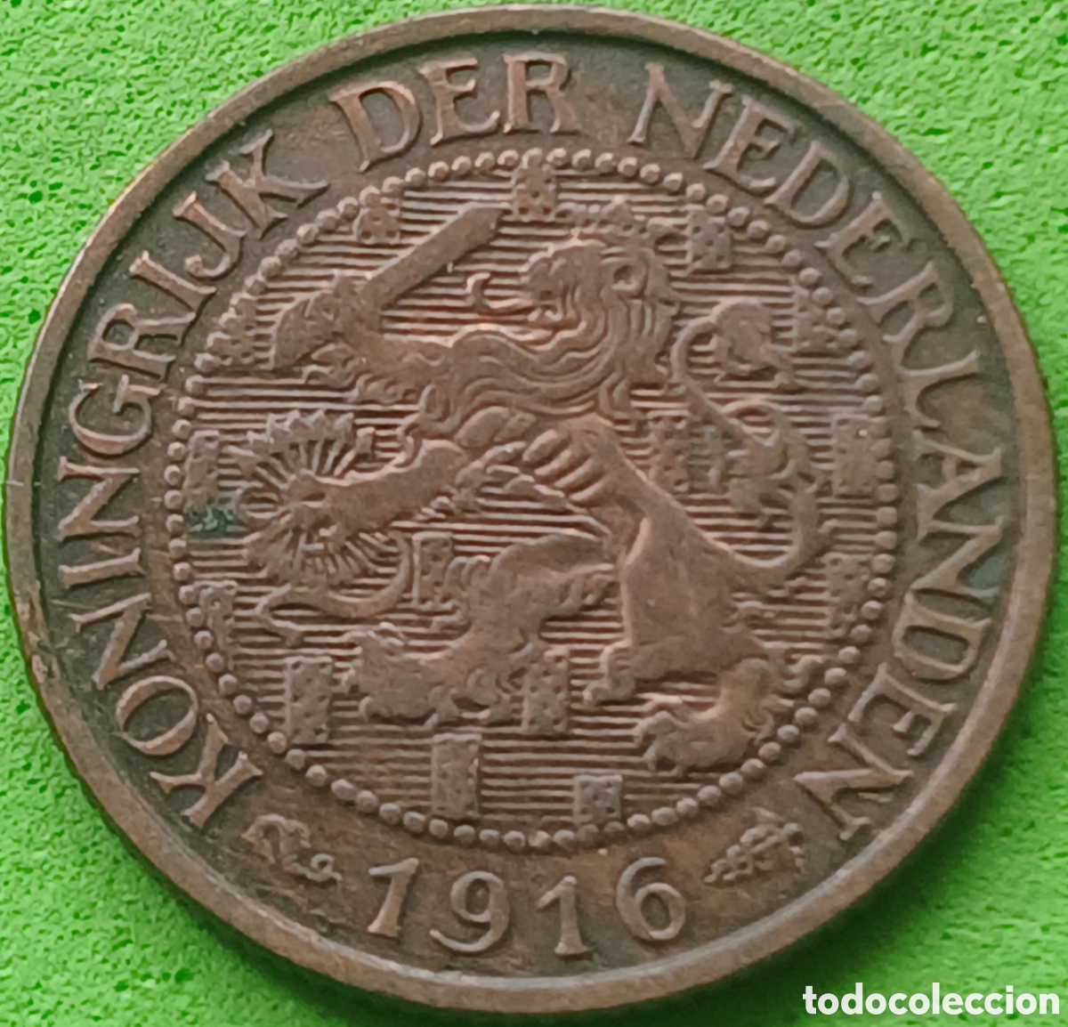 Monedas antiguas de Europa: Pa&iacute;ses Bajos 1 cent 1916 km#152