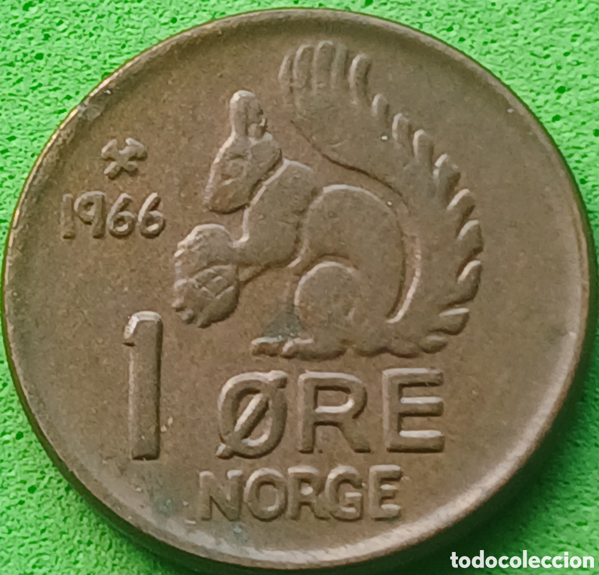 Monedas antiguas de Europa: Noruega 1 ore 1966 km#403