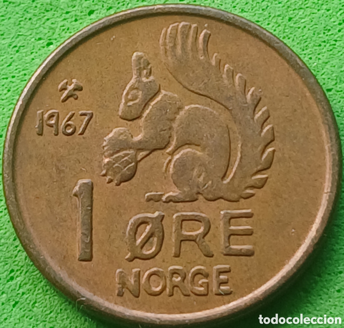 Monedas antiguas de Europa: Noruega 1 ore 1967 km#403