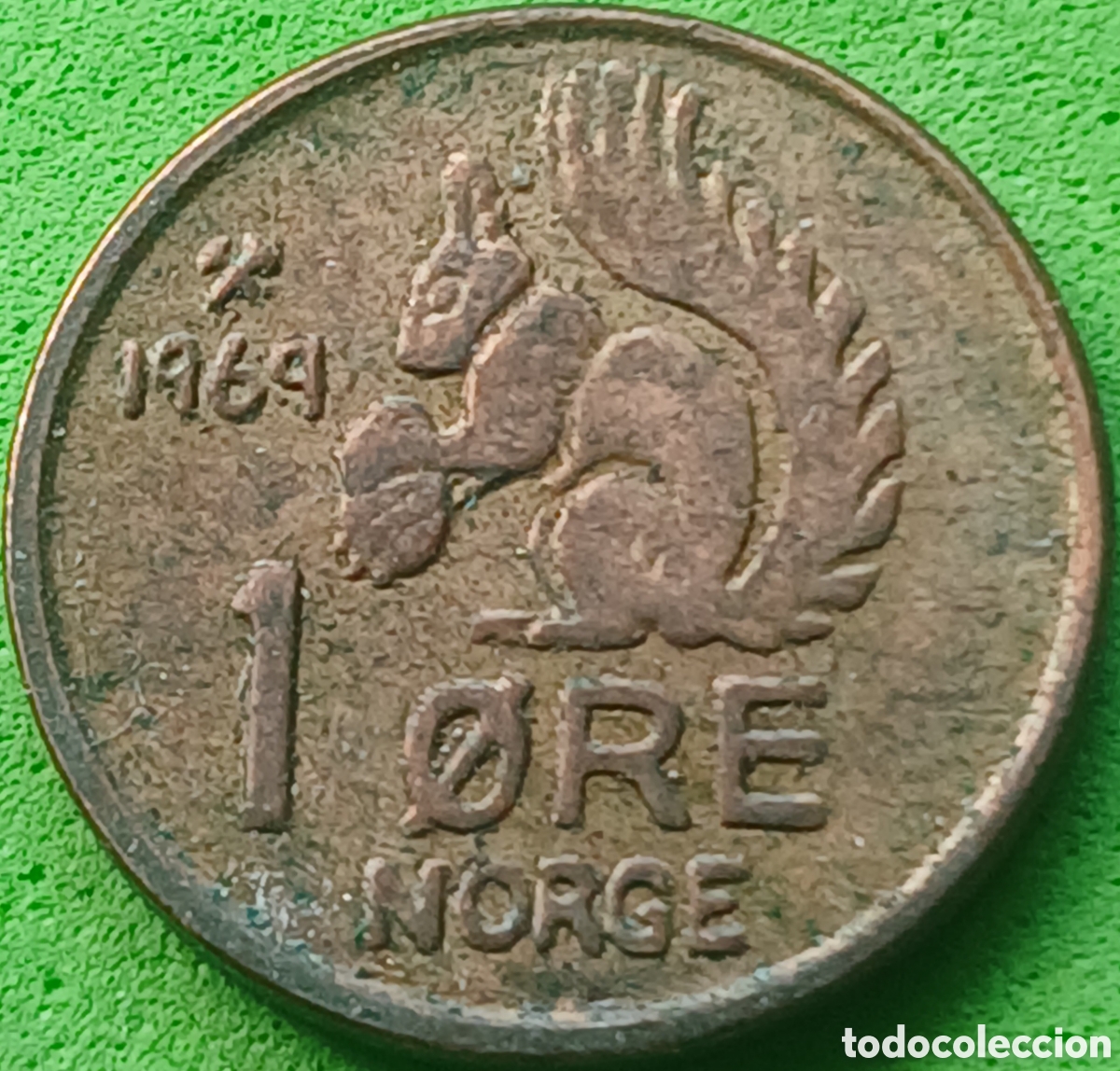 Monedas antiguas de Europa: Noruega 1 ore 1969 km#403
