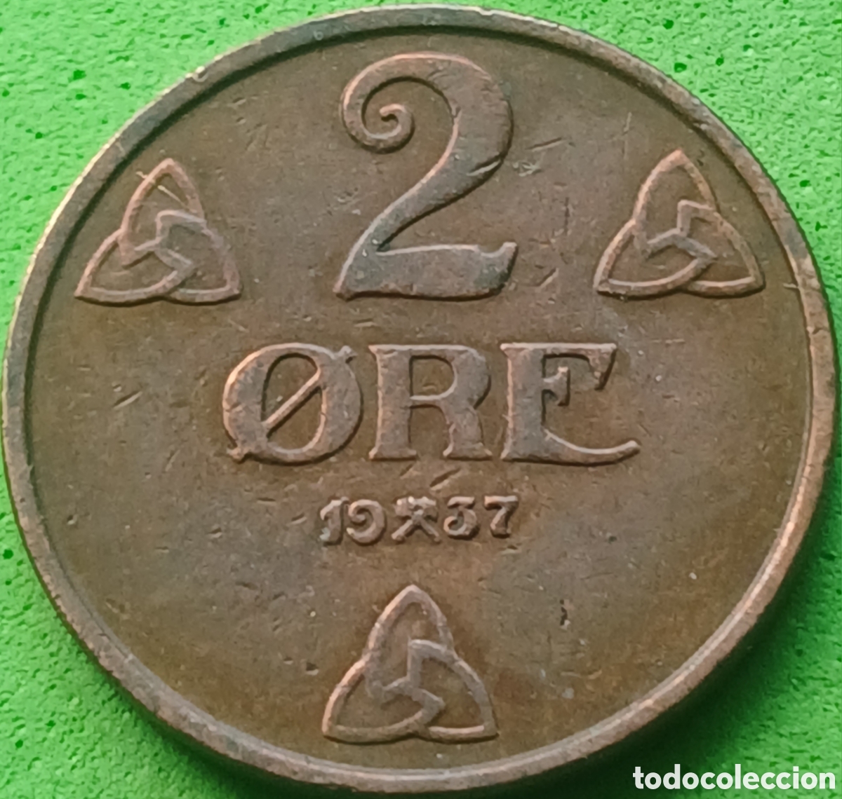 Monedas antiguas de Europa: Noruega 2 ore 1937 km#371