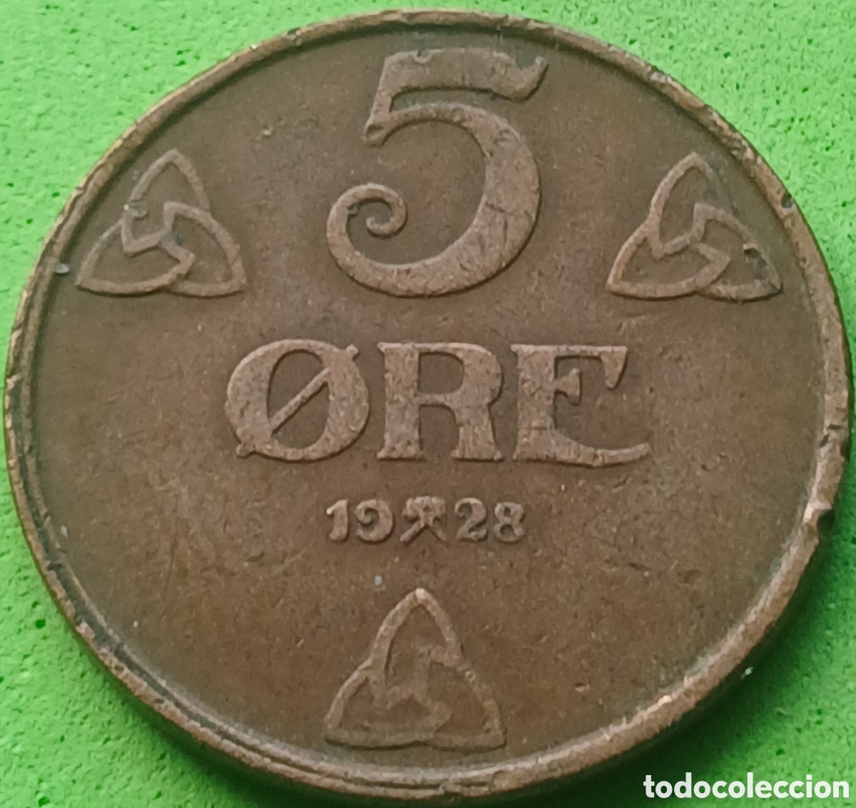 Monedas antiguas de Europa: Noruega 5 ore 1928 km#368