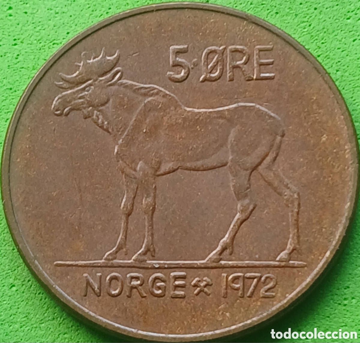 Monedas antiguas de Europa: Noruega 5 ore 1972 km#405