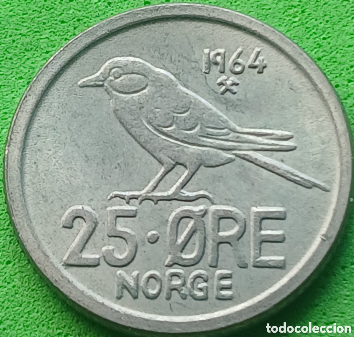 Monedas antiguas de Europa: Noruega 25 ore 1964 km#407