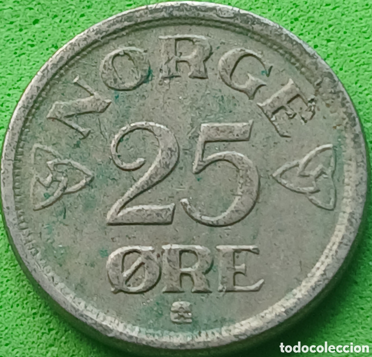 Monedas antiguas de Europa: Noruega 25 ore 1952 km#401