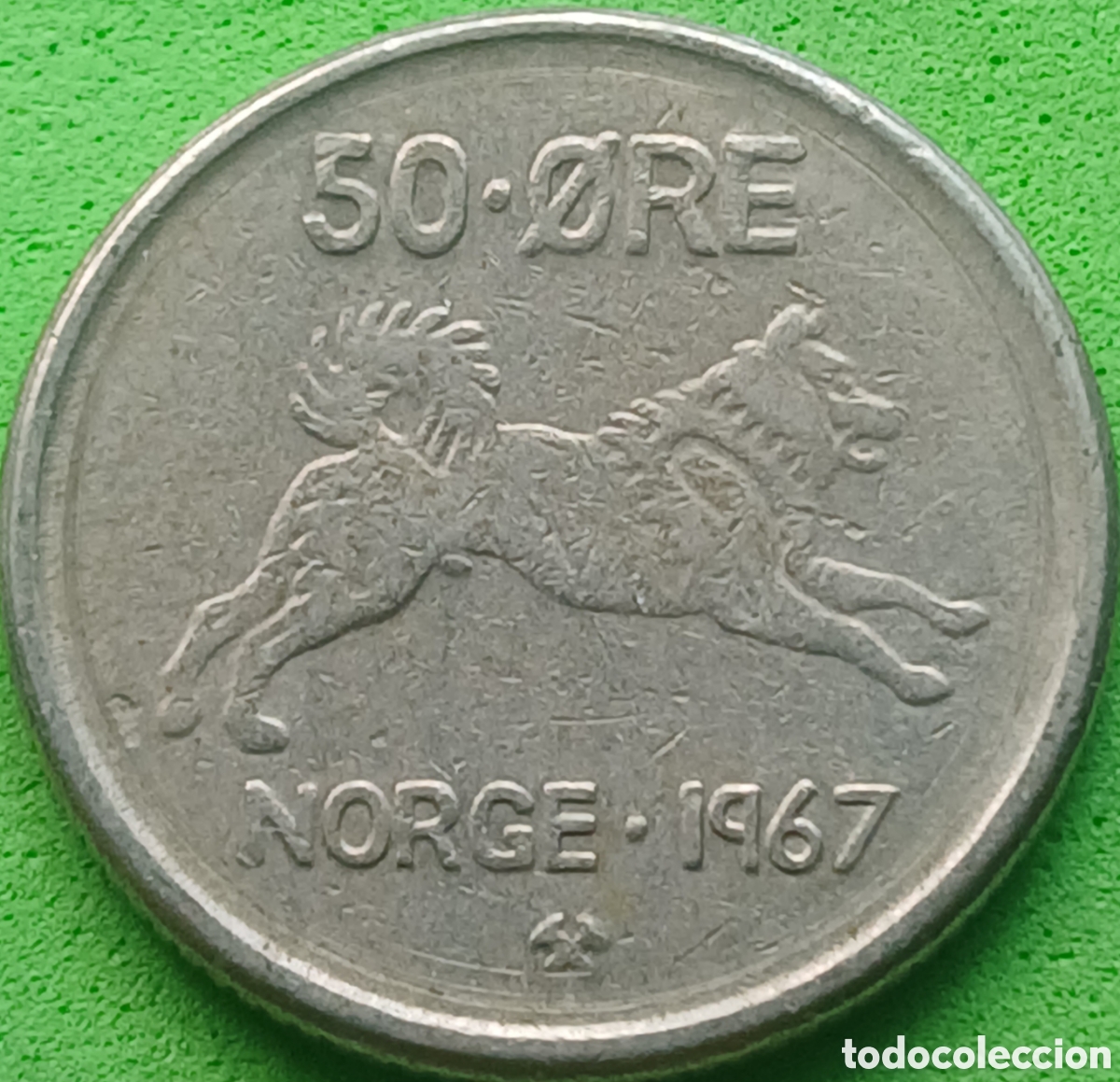 Monedas antiguas de Europa: Noruega 50 ore 1967 km#408
