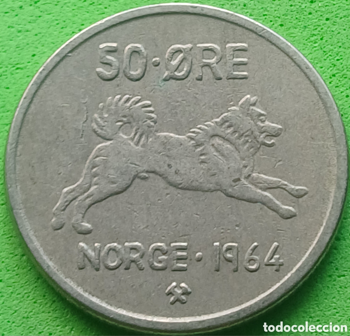 Monedas antiguas de Europa: Noruega 50 ore 1964 km#408