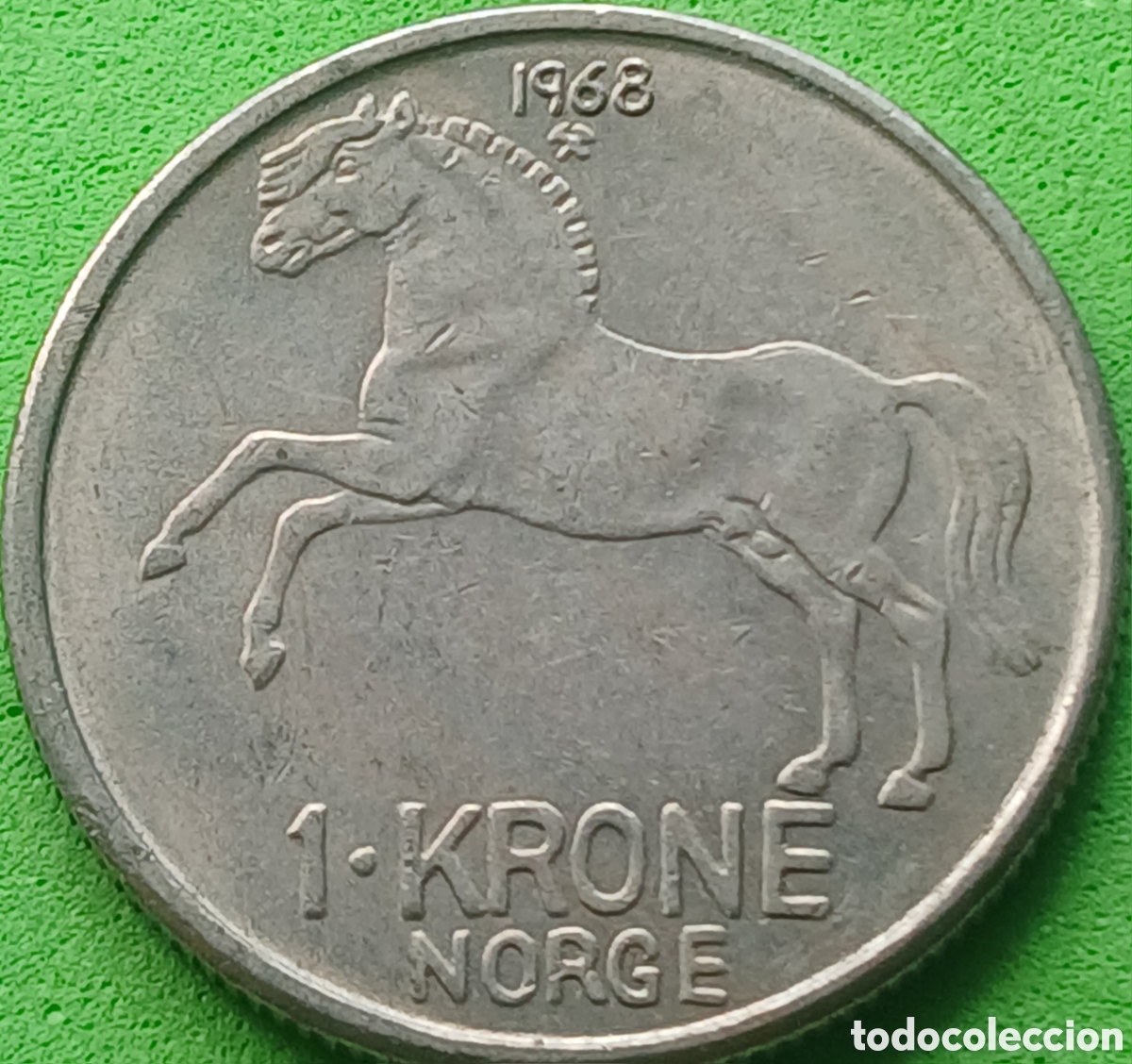 Monedas antiguas de Europa: Noruega 1 corona 1968 km#409