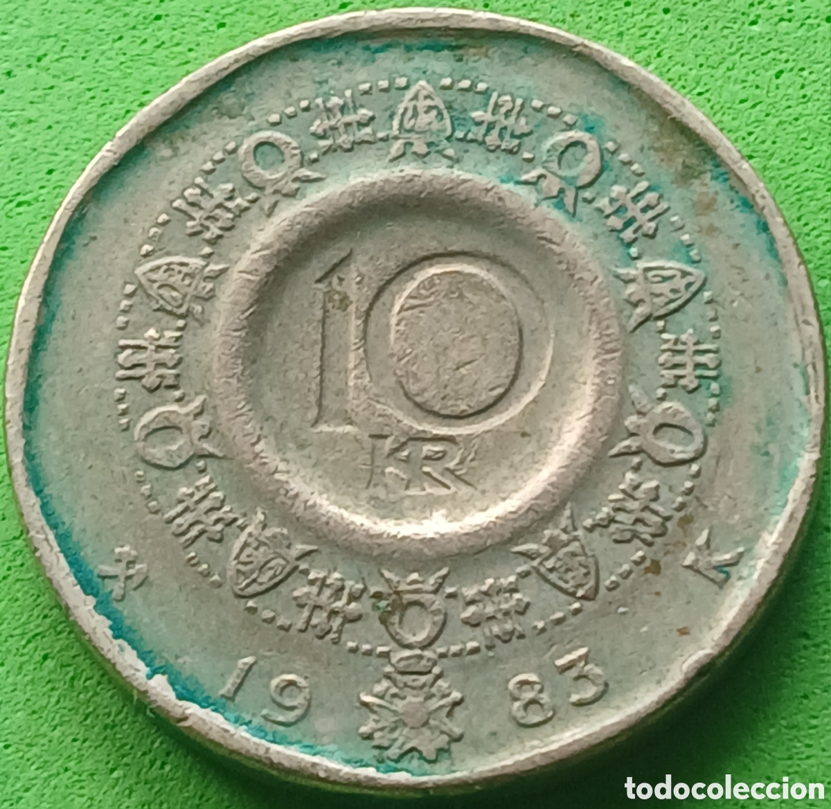 Monedas antiguas de Europa: Noruega 10 coronas 1983 km#427