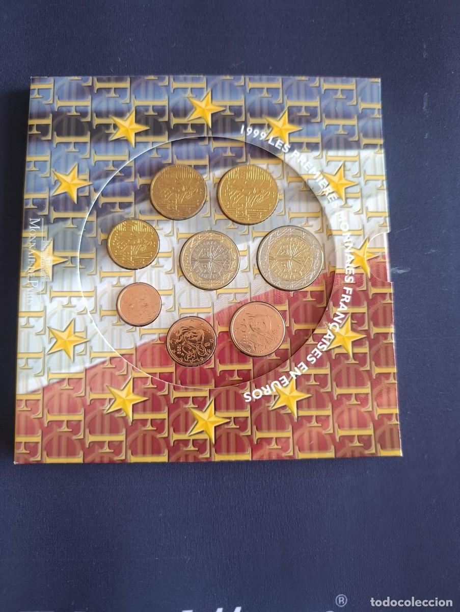 Monedas antiguas de Europa: Francia. Cartera Oficial Euroset 1999. 8 Valores (1 C&eacute;ntimo a 2 Euros) - BU
