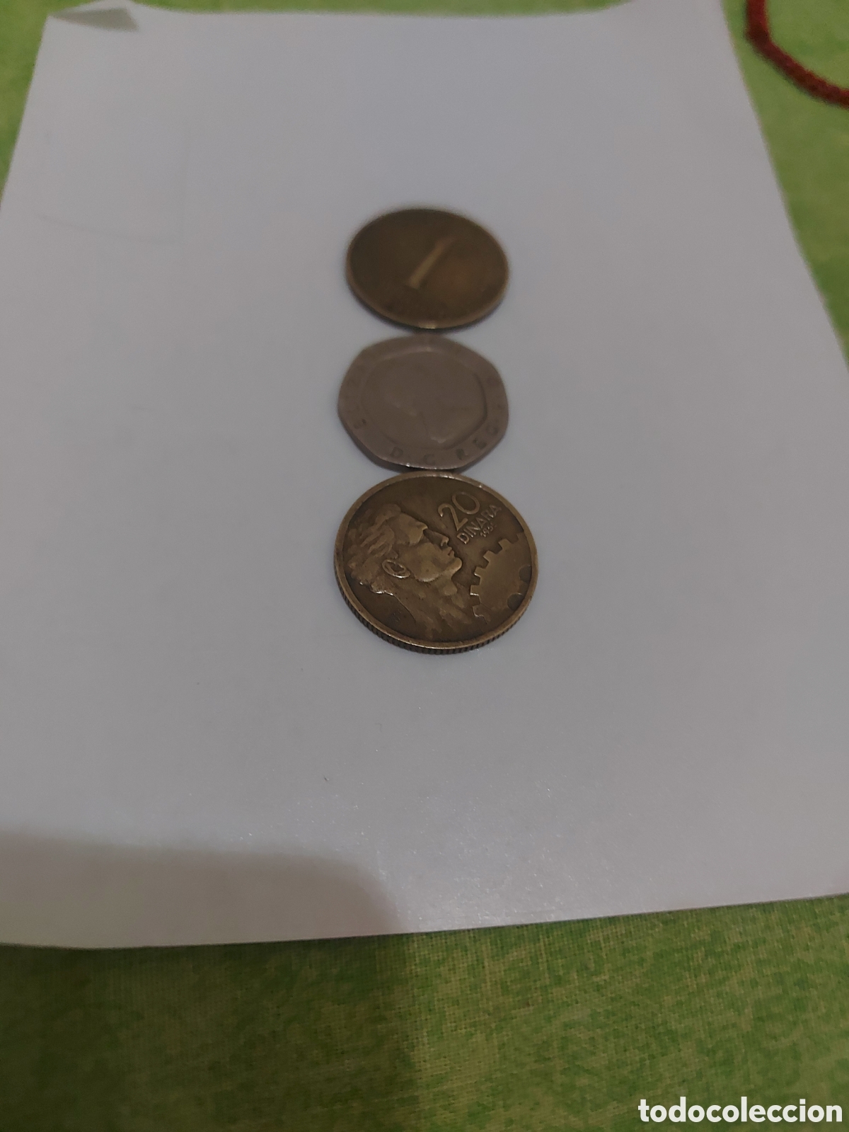 Monedas antiguas de Europa: 3 monedas de3 paises d - Foto 2