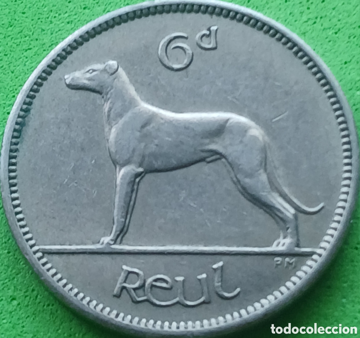 Old Coins of Europe: Irlanda 6 peniques 1950 km#13a poco com&uacute;n!!