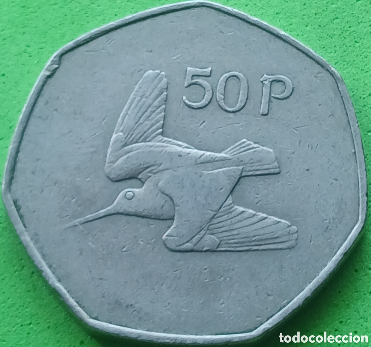 Old Coins of Europe: Irlanda 50 peniques 1970 km#24