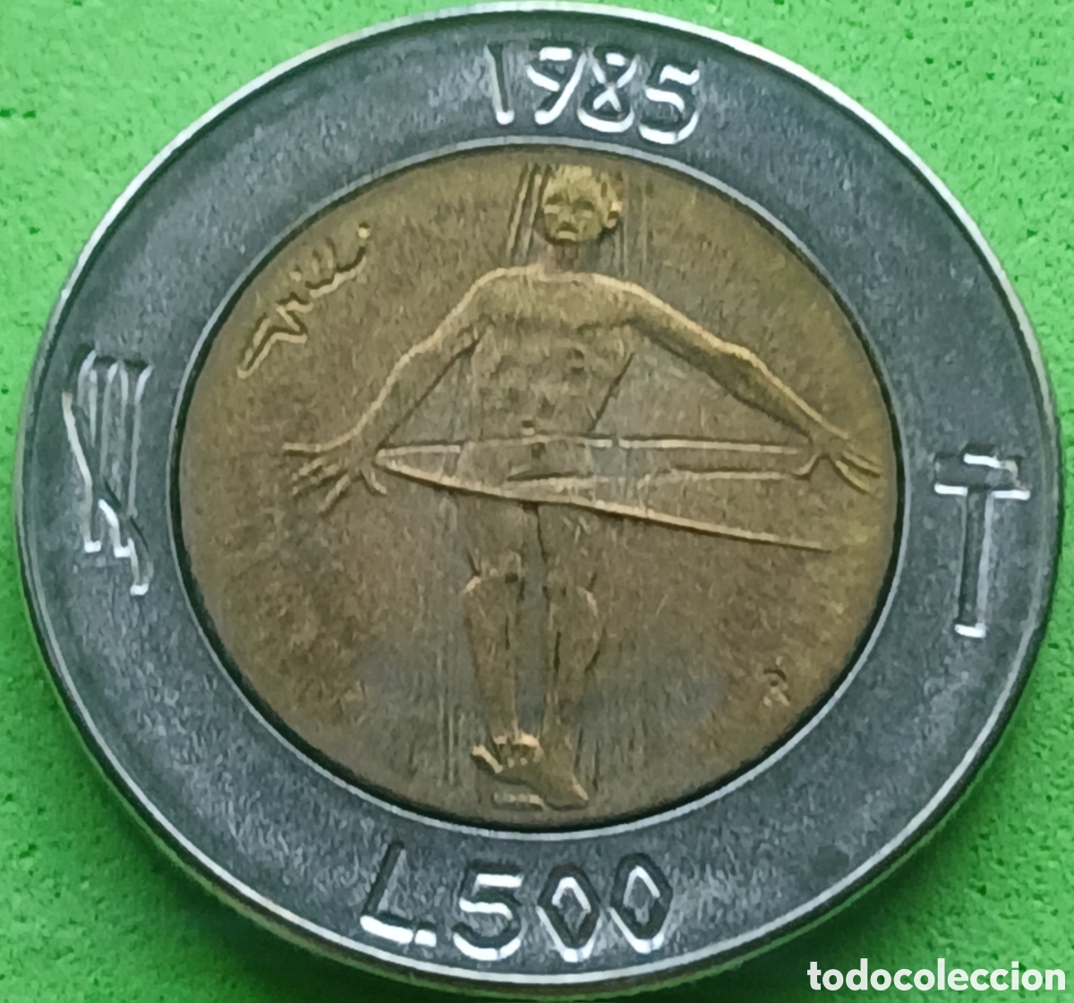Monnaies anciennes de Europe: San Marino 500 liras 1985 km#181 Lucha contra las drogas