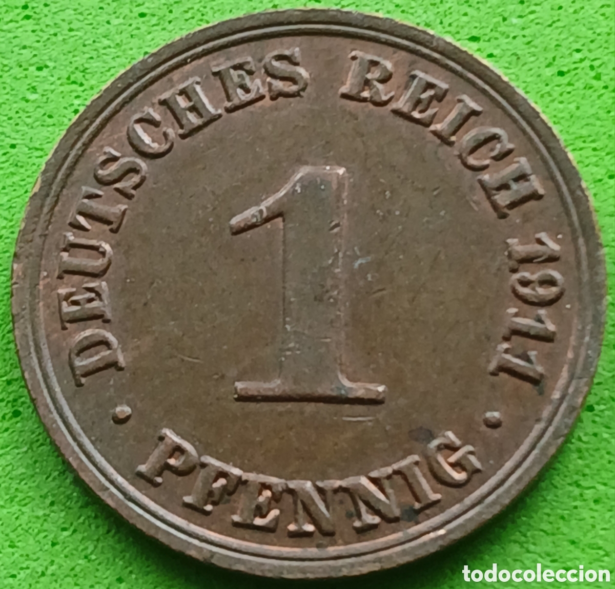 Monedas antiguas de Europa: Alemania Imperio 1 pfennig 1911 A km#10