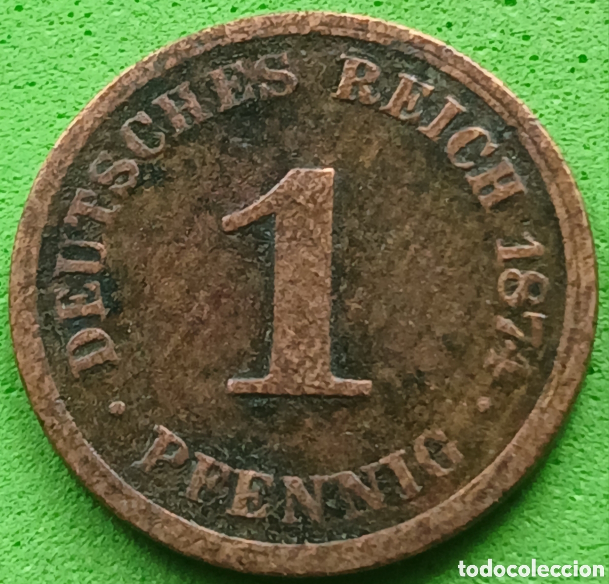 Monedas antiguas de Europa: Alemania Imperio 1 pfennig 1874 A km#1