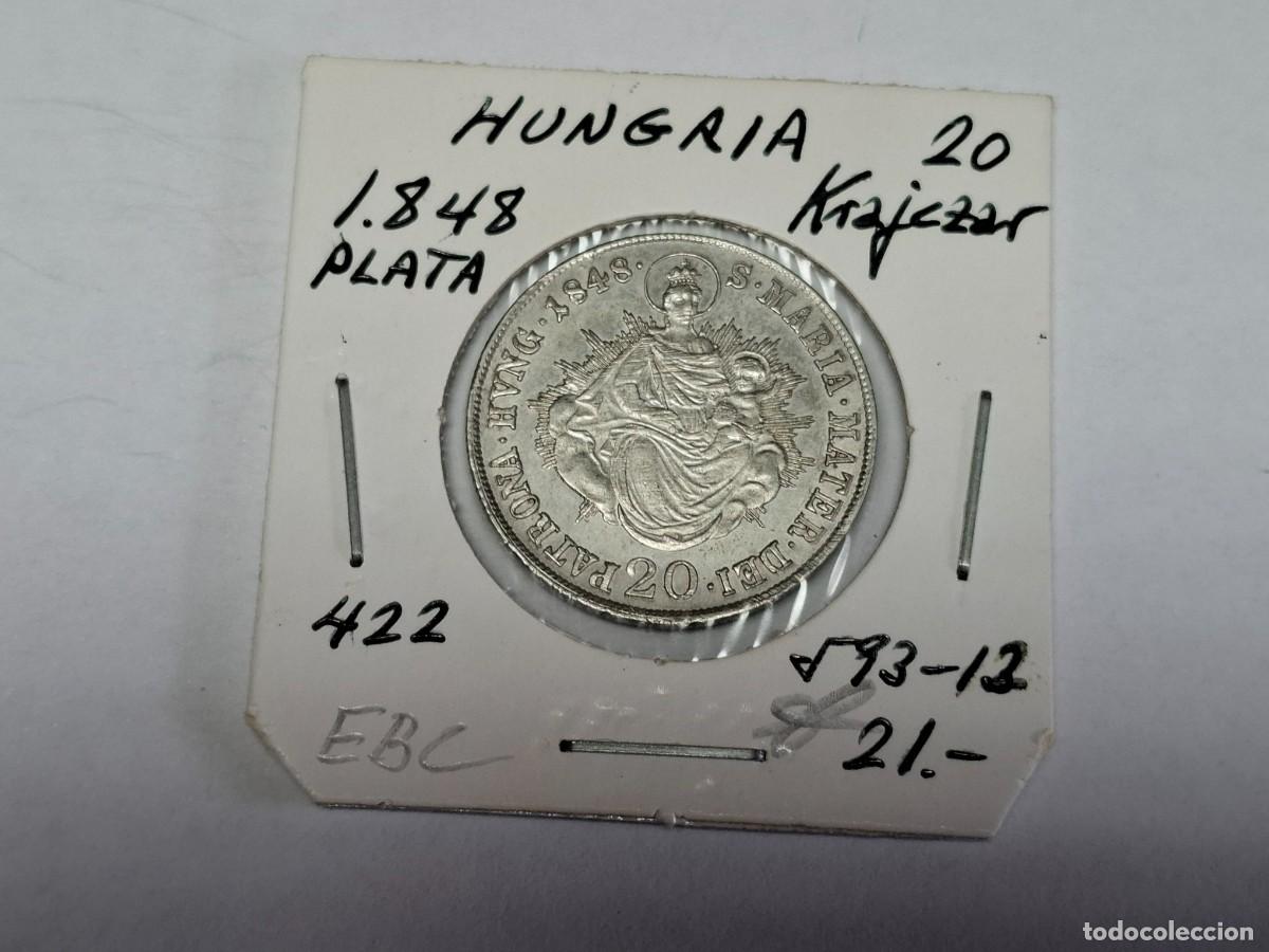 Monedas antiguas de Europa: 20 KRAJCZAR de PLATA de 18468 KM 422 HUNGR&Iacute;A en EBC