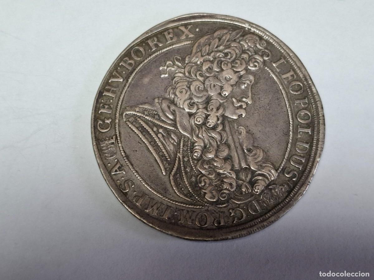 Monedas antiguas de Europa: 1 THALER de 1698 de PLATA KM 214.8 HUNGRIA en EBC