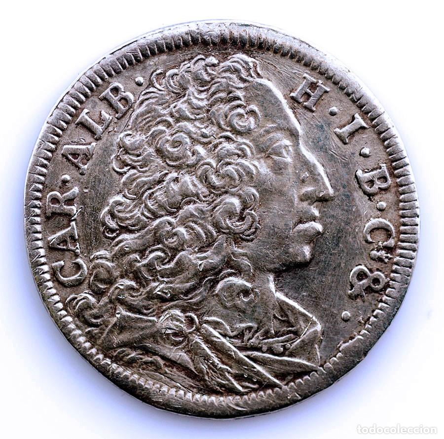 Monedas antiguas de Europa: SC-Alemania. Carlos Alberto I. 30 kreuzer, 1732, Munich. MBC+/VF+ Plata 7,1 g