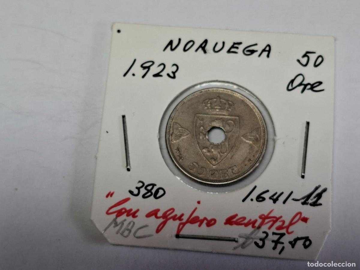 Monedas antiguas de Europa: 50 ORE de 1923 KM 380 NORUEGA en MBC