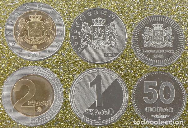 Monedas antiguas de Europa: Georgia juego de monedas en curso 2006 Sin Circular