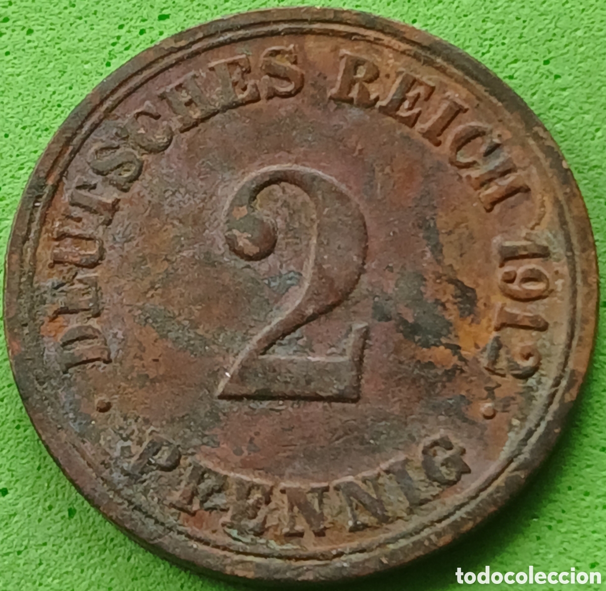 Monnaies anciennes de Europe: Alemania Imperio 2 pfennig 1912 A km#16