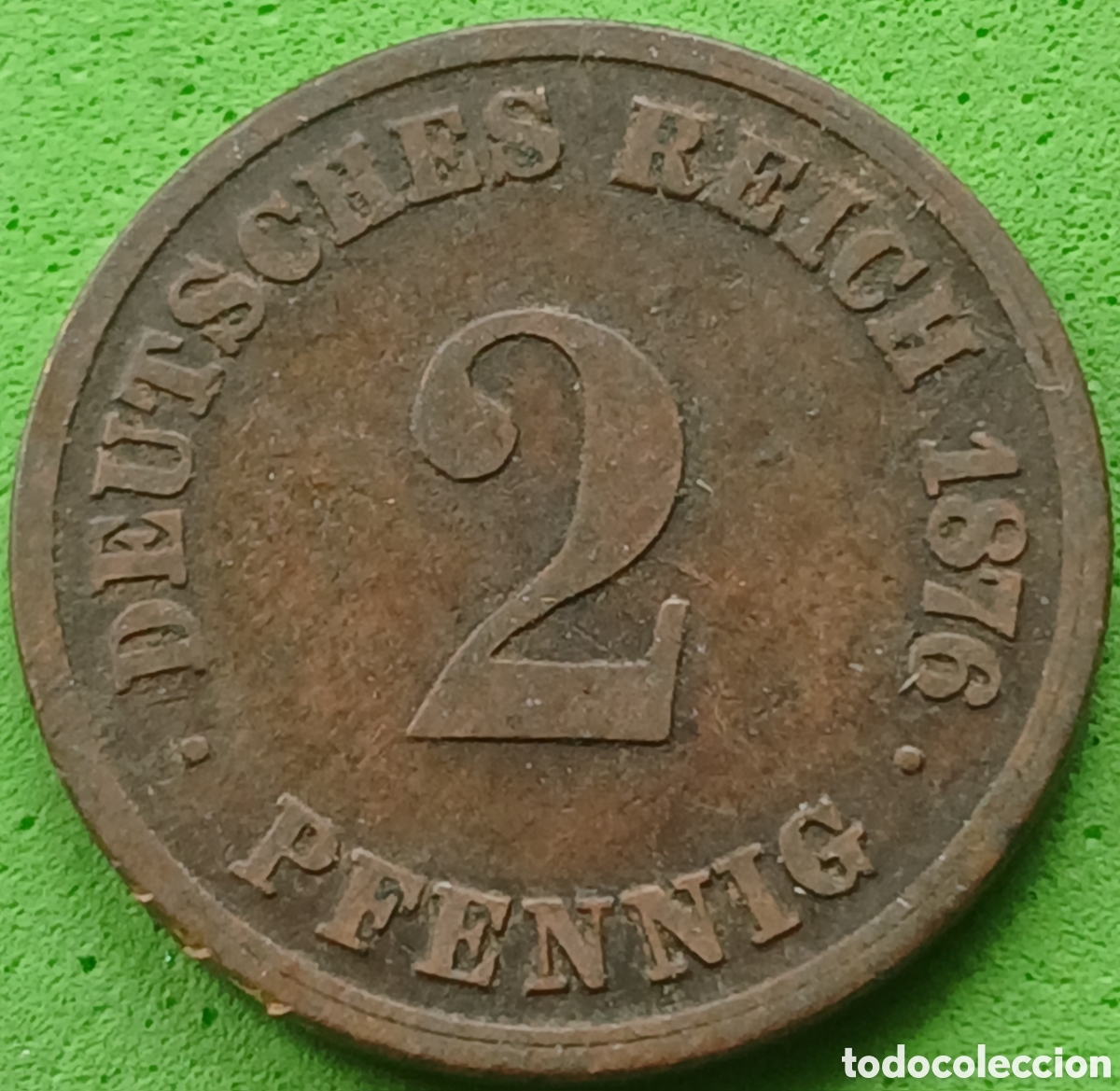 Monnaies anciennes de Europe: Alemania Imperio 2 pfennig 1876 A km#2