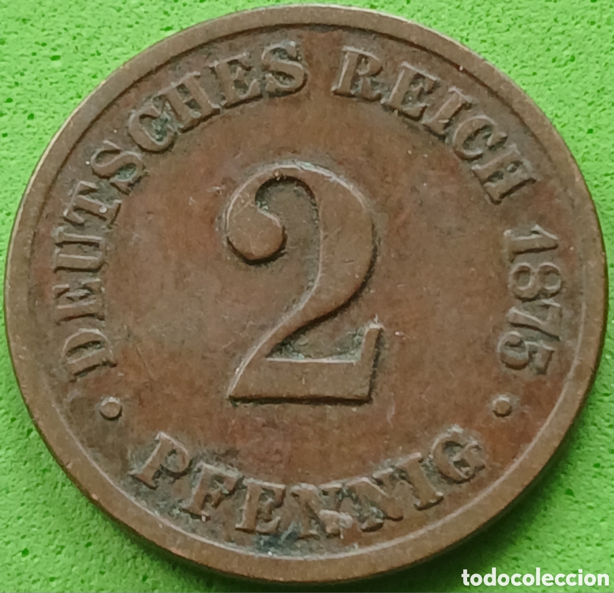 Monnaies anciennes de Europe: Alemania Imperio 2 pfennig 1875 B km#2