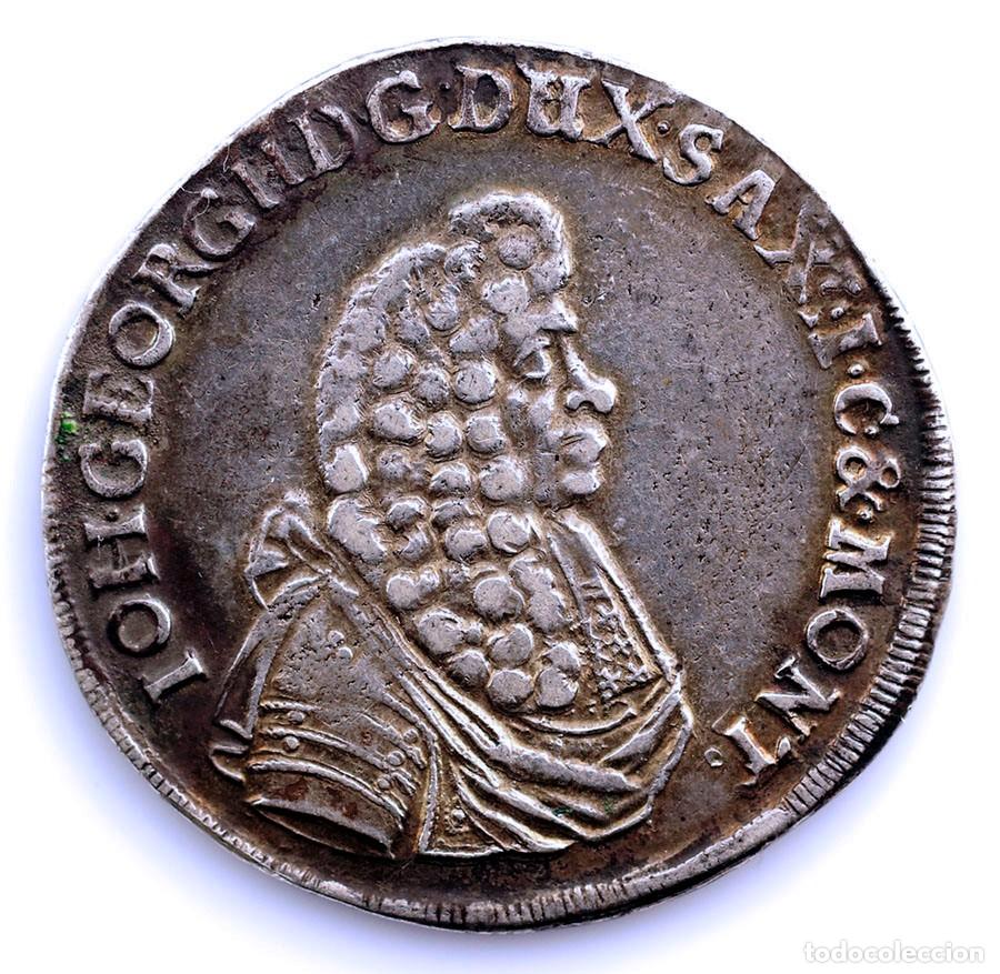 Monedas antiguas de Europa: SC-Alemania. Juan Jorge II. 2/3 de Taler, 1680 Dresde. MBC+/VF+ Plata 15,5g