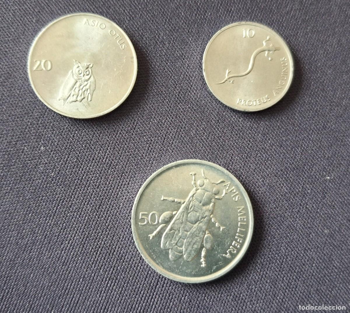 Monedas antiguas de Europa: 3 MONEDAS DE ESLOVENIA - Foto 2