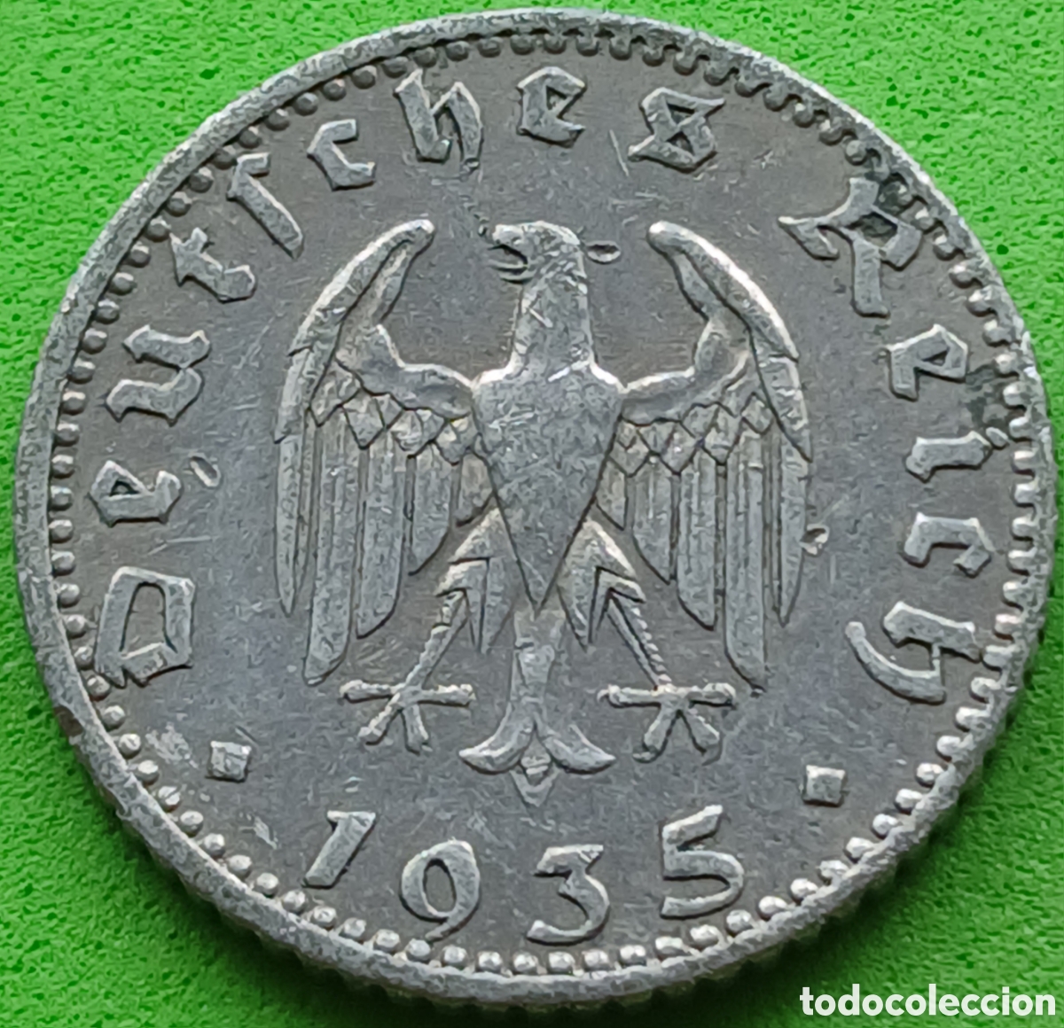 Monedas antiguas de Europa: Alemania Tercer Reich 50 reichspfennig 1935 J km#87