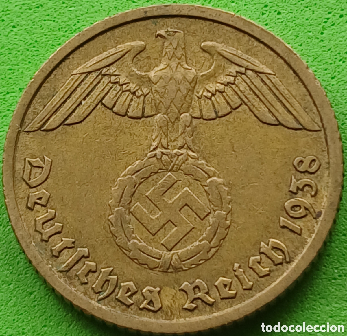 Monedas antiguas de Europa: Alemania Tercer Reich 10 reichspfennig 1938 F km#92