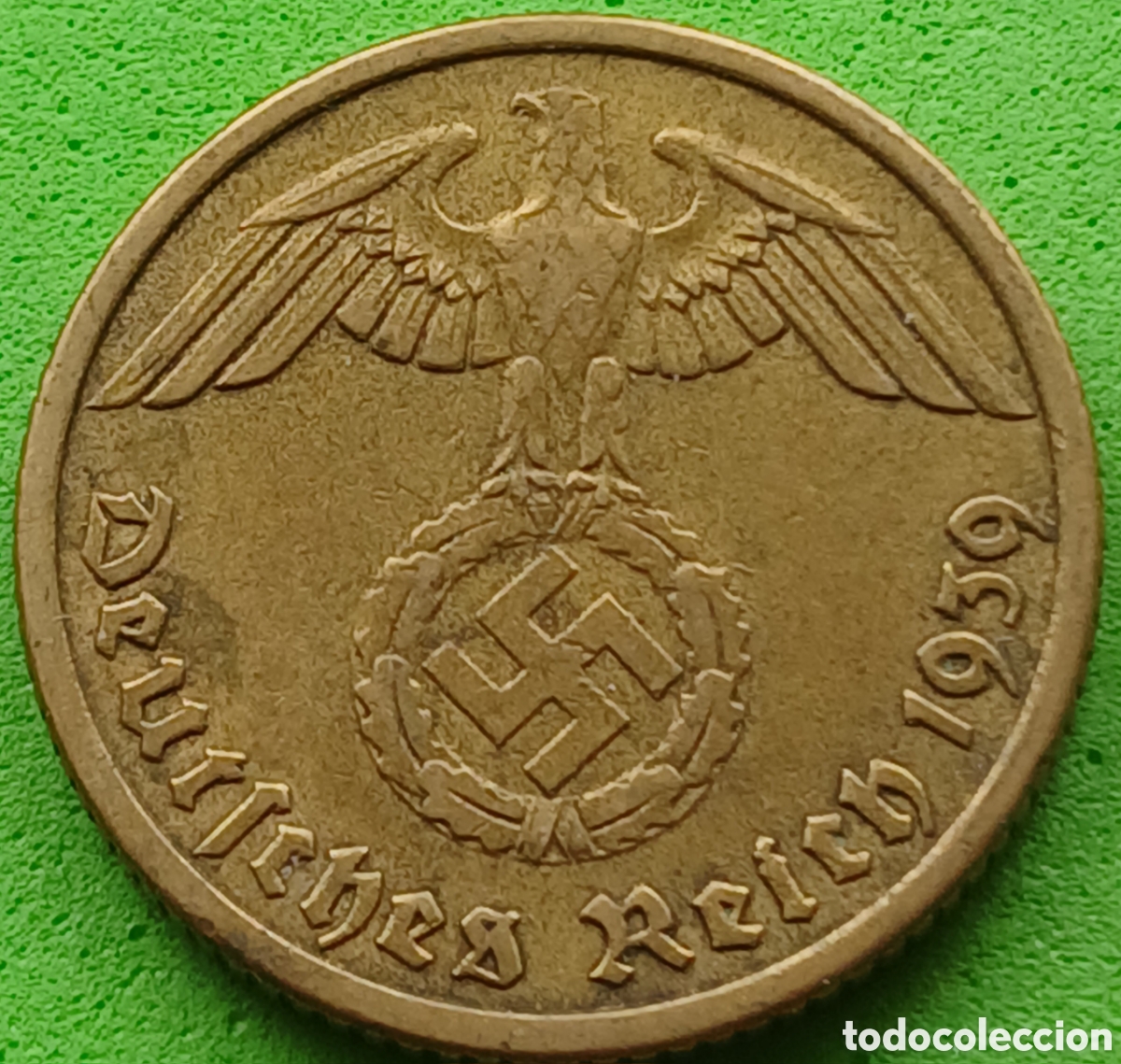 Monedas antiguas de Europa: Alemania Tercer Reich 10 reichspfennig 1939 E km#92 poco com&uacute;n!!