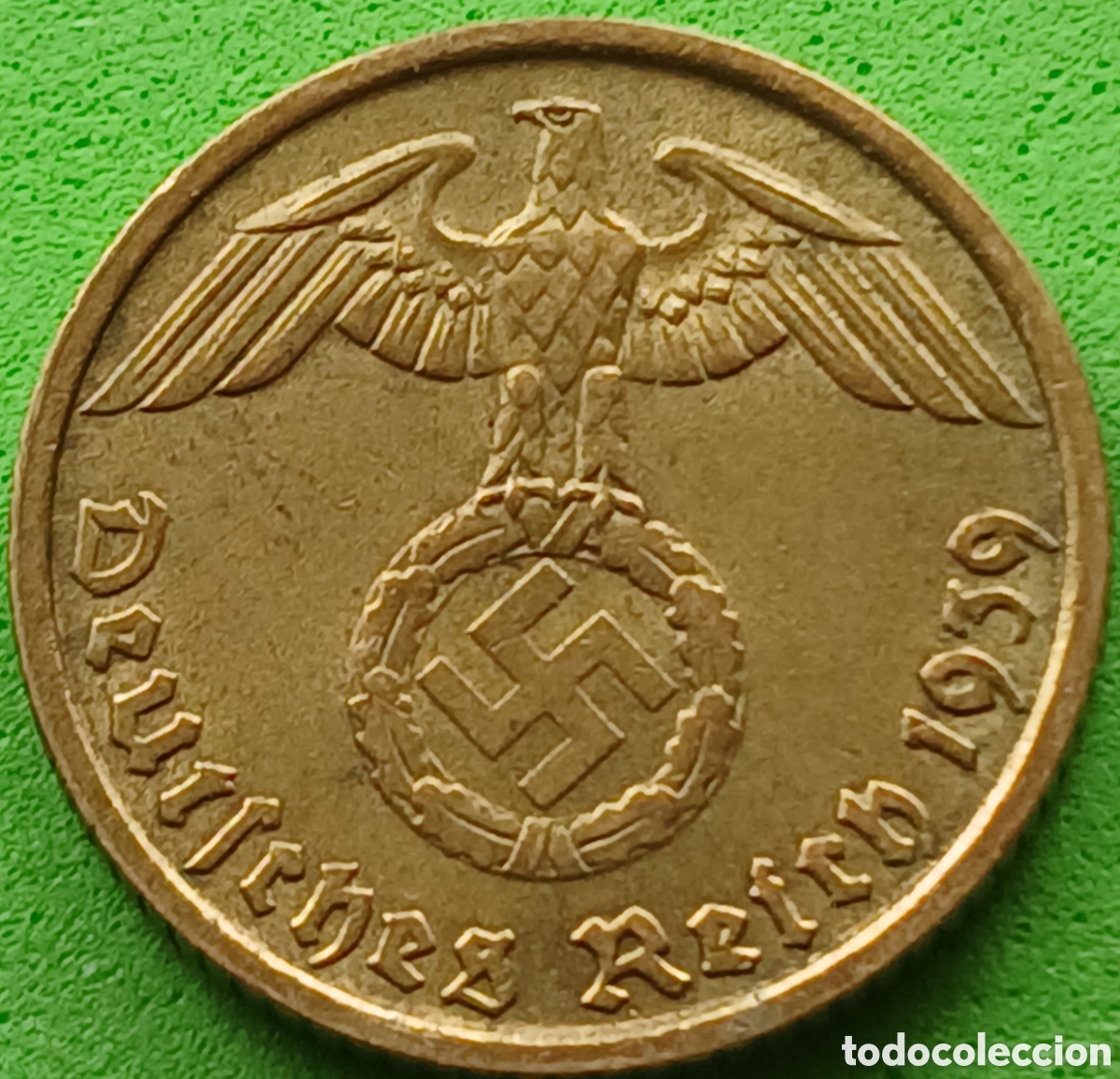 Monedas antiguas de Europa: Alemania Tercer Reich 5 reichspfennig 1939 D km#91