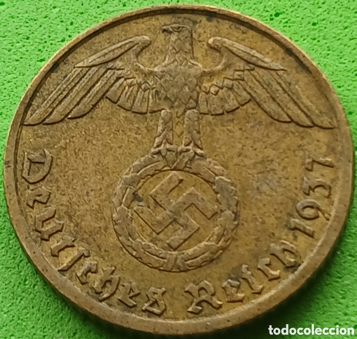 Monedas antiguas de Europa: Alemania Tercer Reich 5 reichspfennig 1937 D km#91