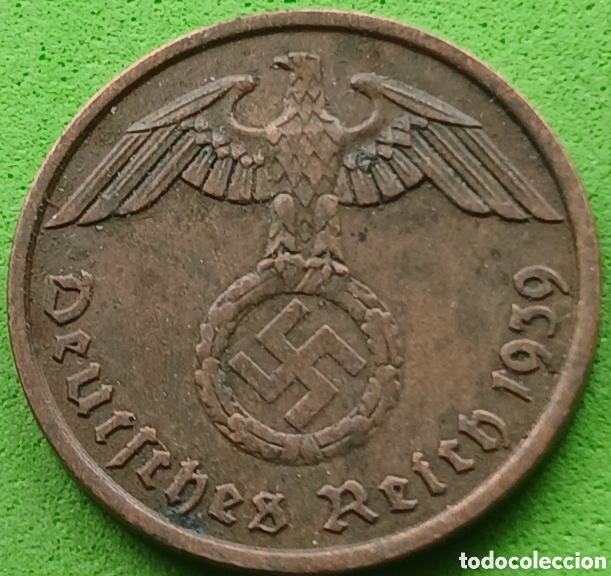 Monedas antiguas de Europa: Alemania Tercer Reich 2 reichspfennig 1939 A km#90