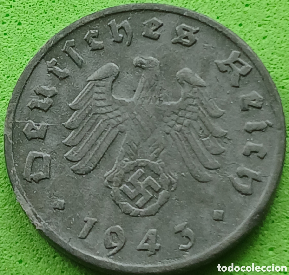 Monedas antiguas de Europa: Alemania Tercer Reich 1 reichspfennig 1943 G km#97