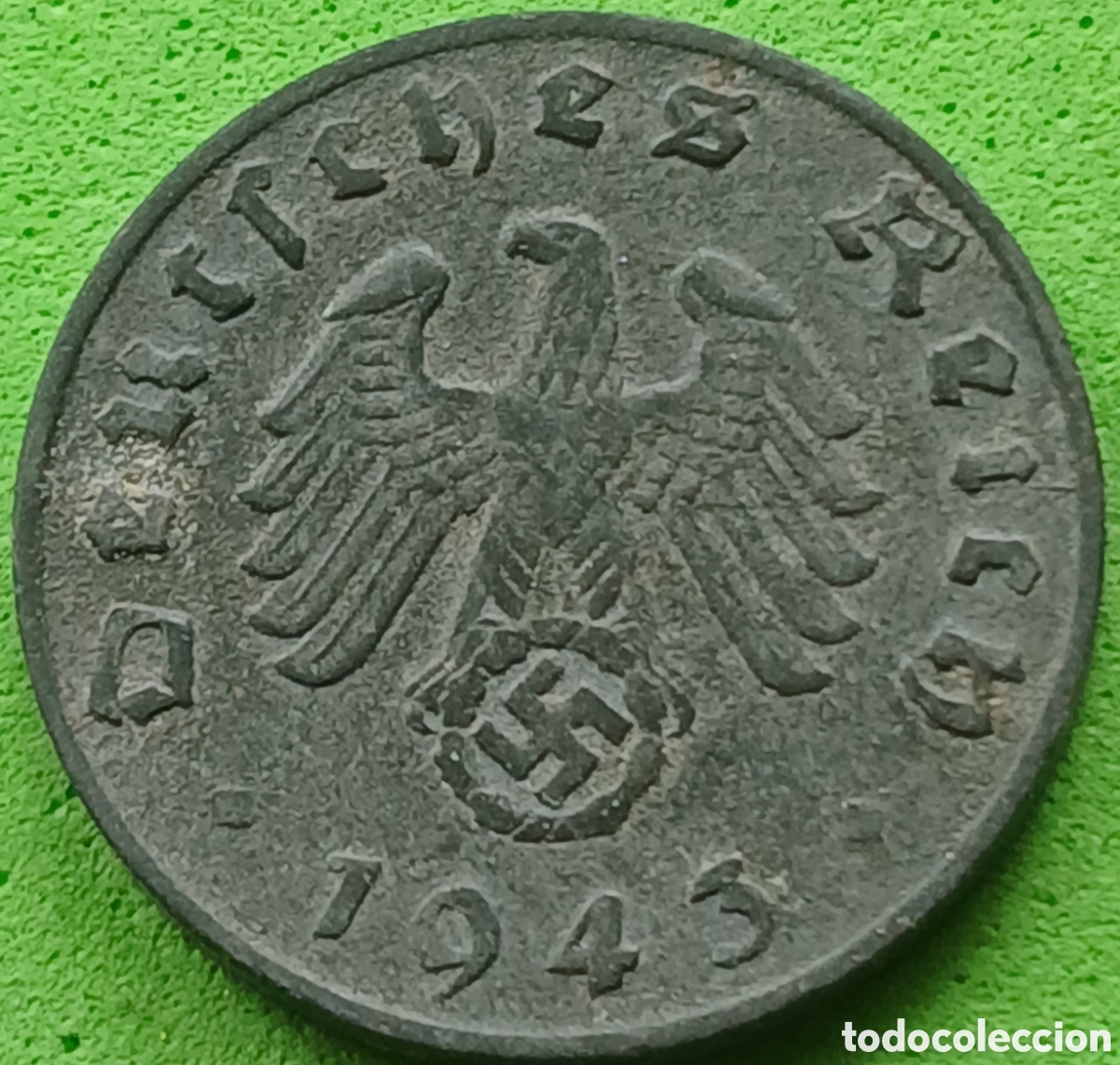 Monedas antiguas de Europa: Alemania Tercer Reich 1 reichspfennig 1943 D km#97