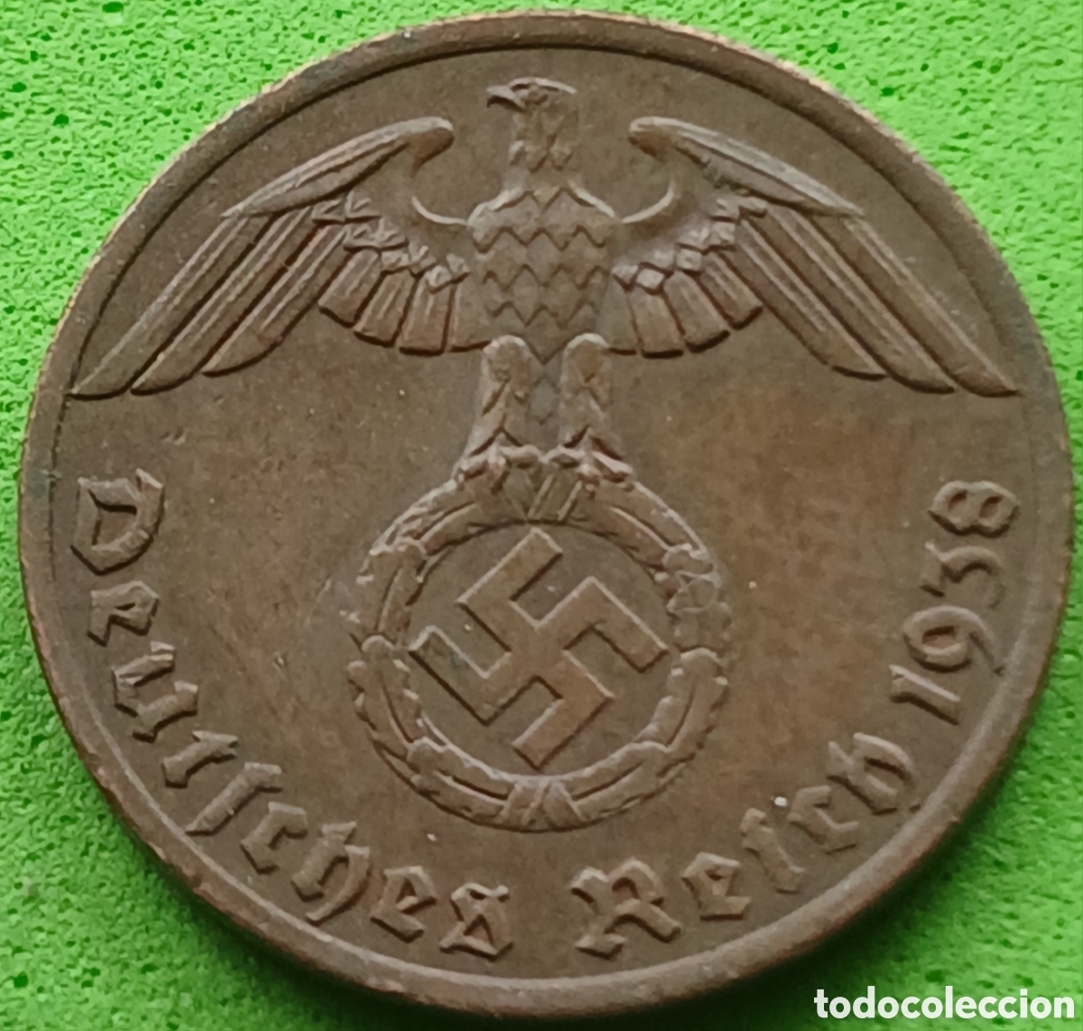Monedas antiguas de Europa: Alemania Tercer Reich 1 reichspfennig 1938 A km#89