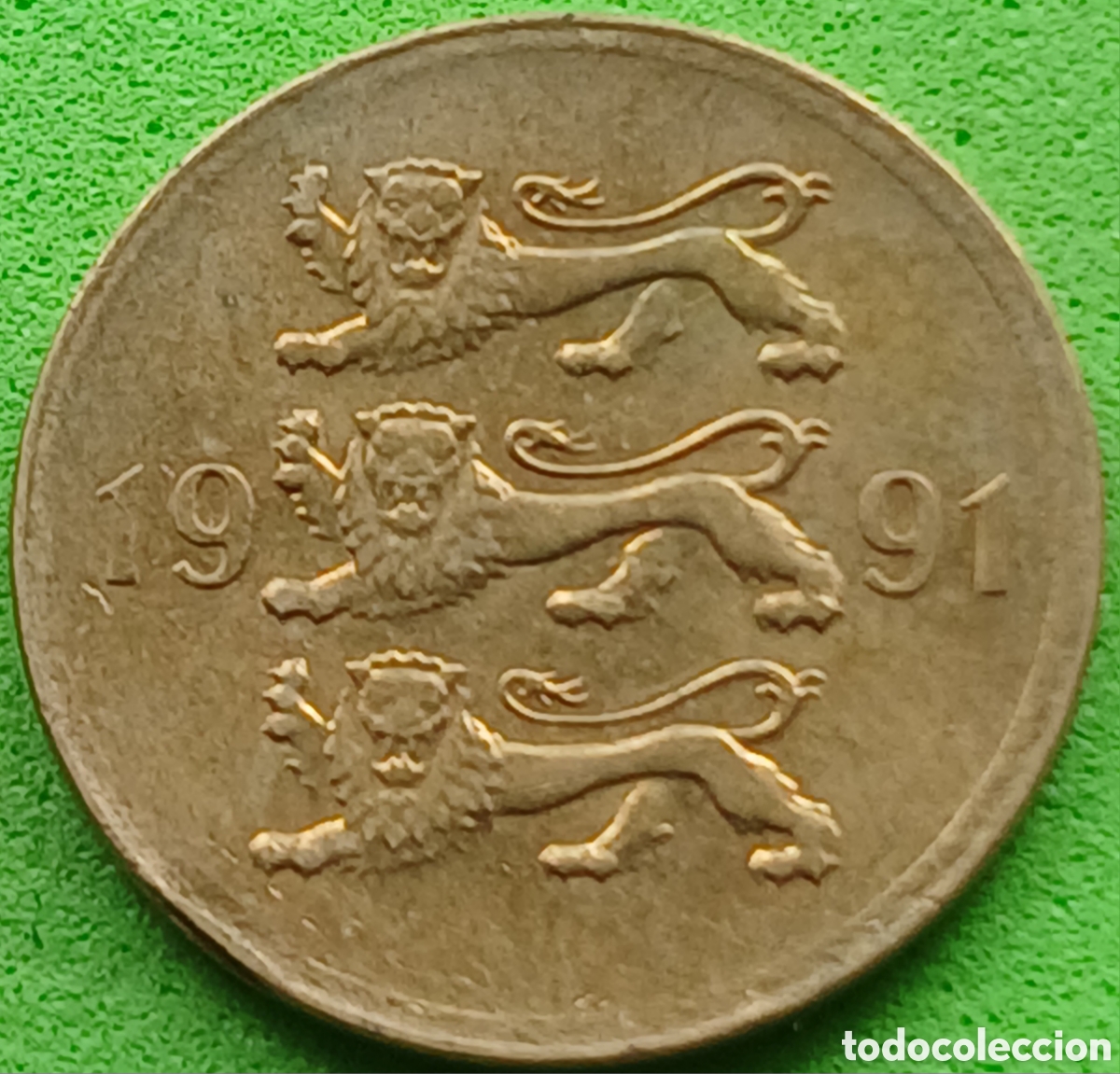 Monedas antiguas de Europa: Estonia 5 senti 1991 km#21