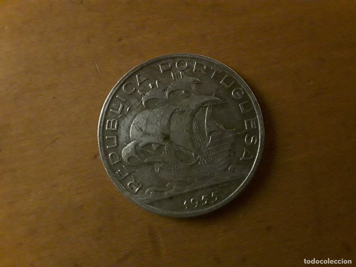 Monedas antiguas de Europa: PORTUGAL - 10 ESCUDOS DE PLATA A&Ntilde;O 1955.