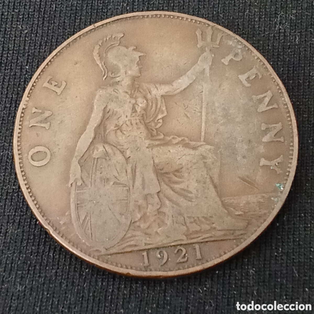 Monedas antiguas de Europa: Reino unido 1 Penique a&ntilde;o 1921