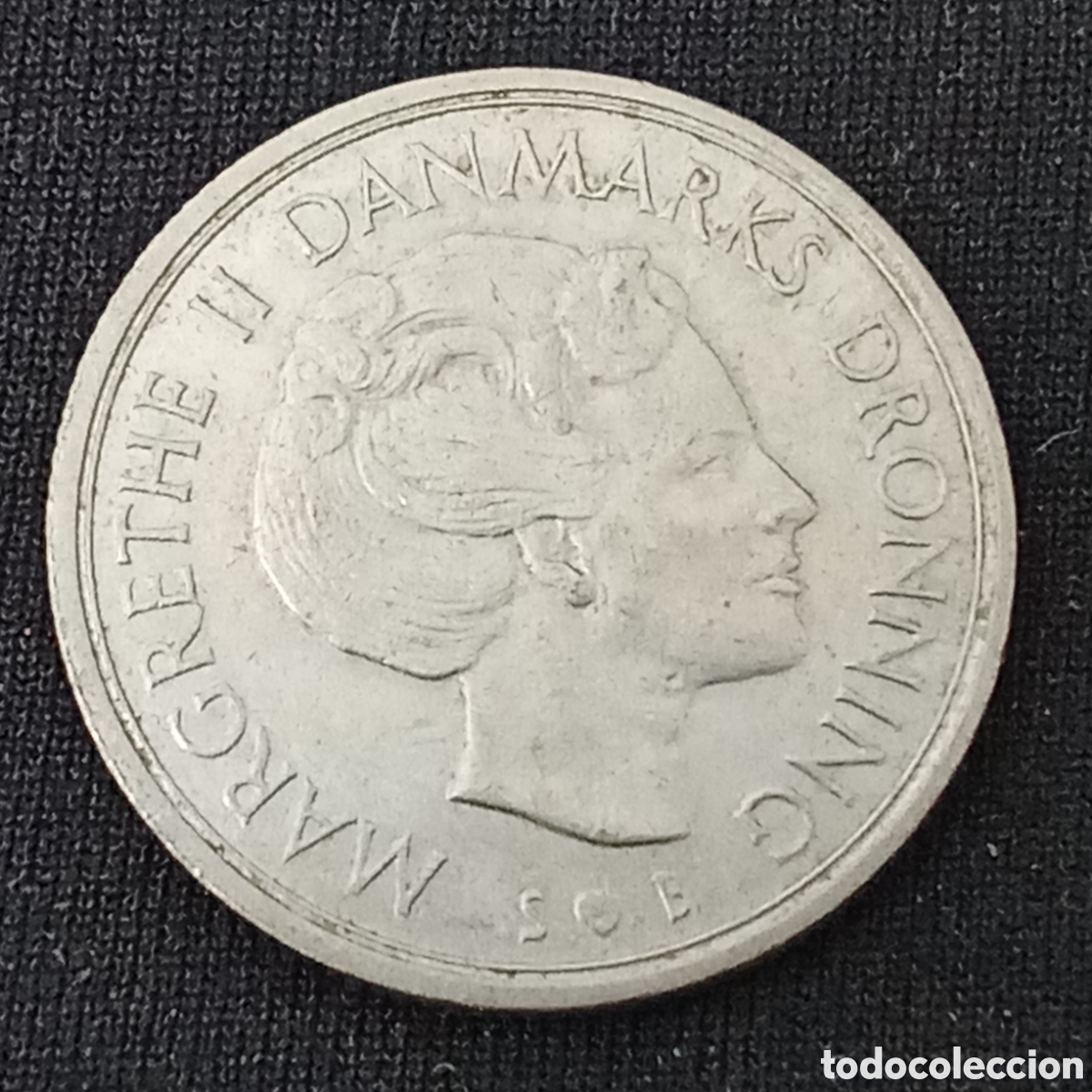 Monedas antiguas de Europa: Dinamarca 1 corona a&ntilde;o 1975