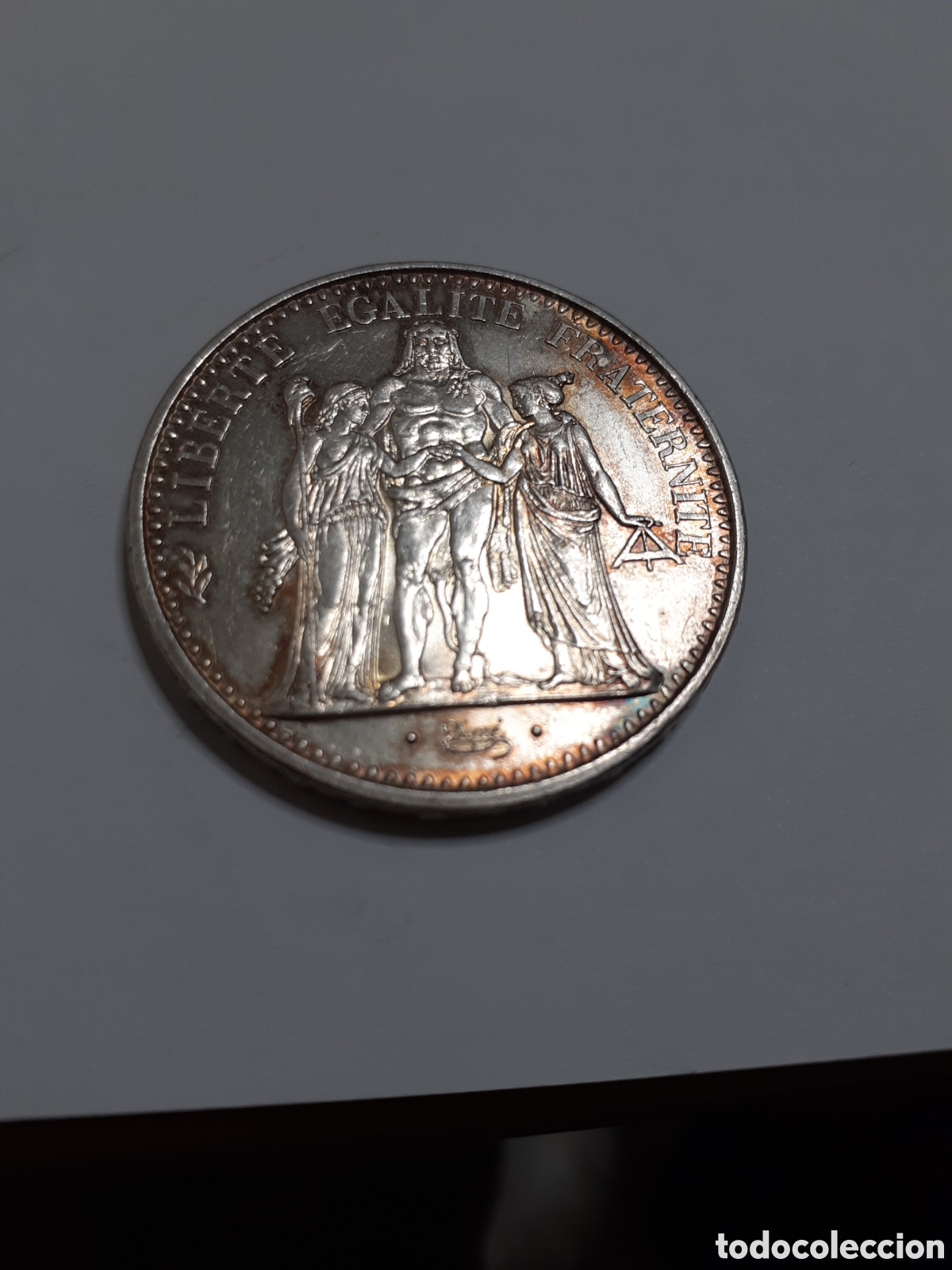 Monedas antiguas de Europa: Moneda de 10 francos plata del 1965
