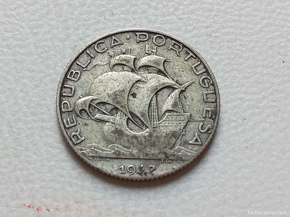 Monedas antiguas de Europa: PORTUGAL 2.5 ESCUDOS PLATA 1942 KM#580
