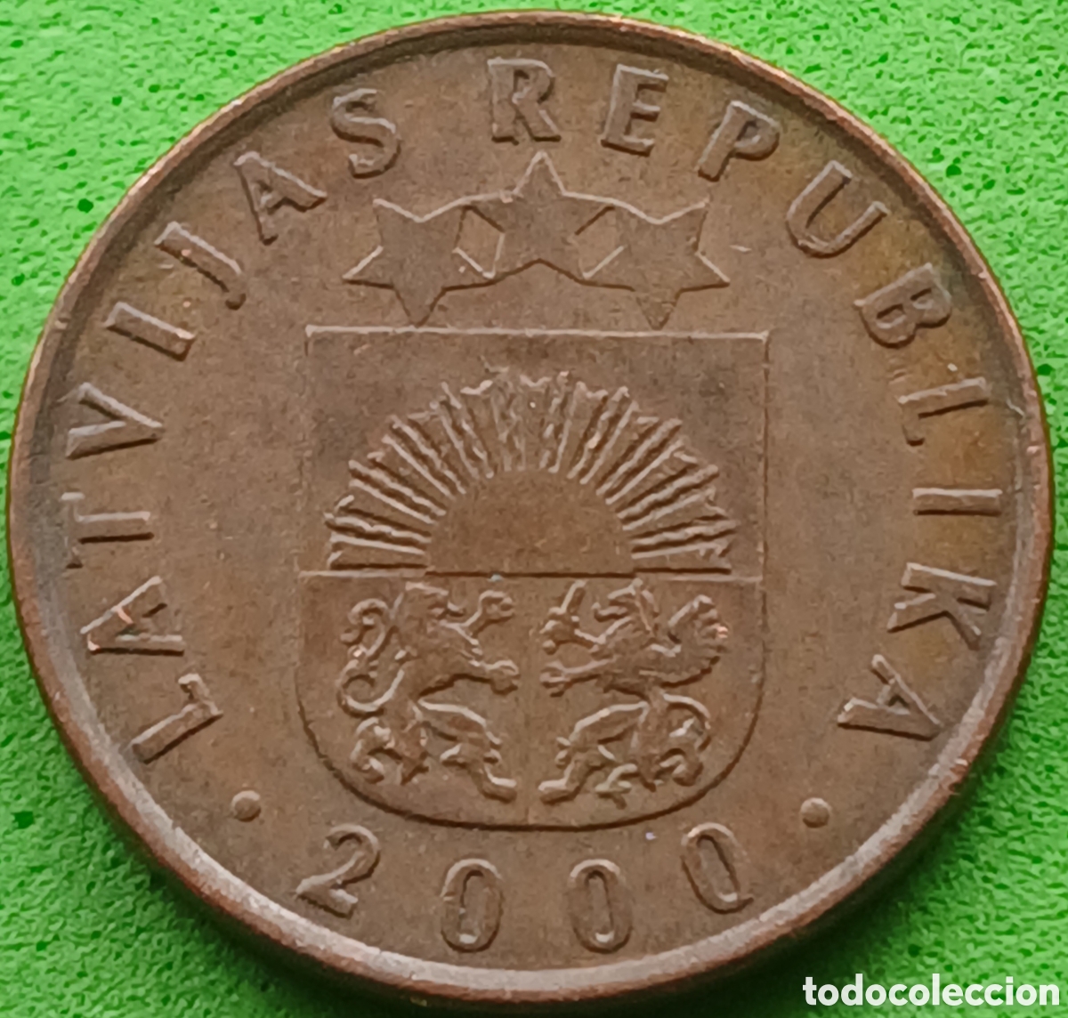 Monedas antiguas de Europa: Letonia 2 santimi 2000 km#21