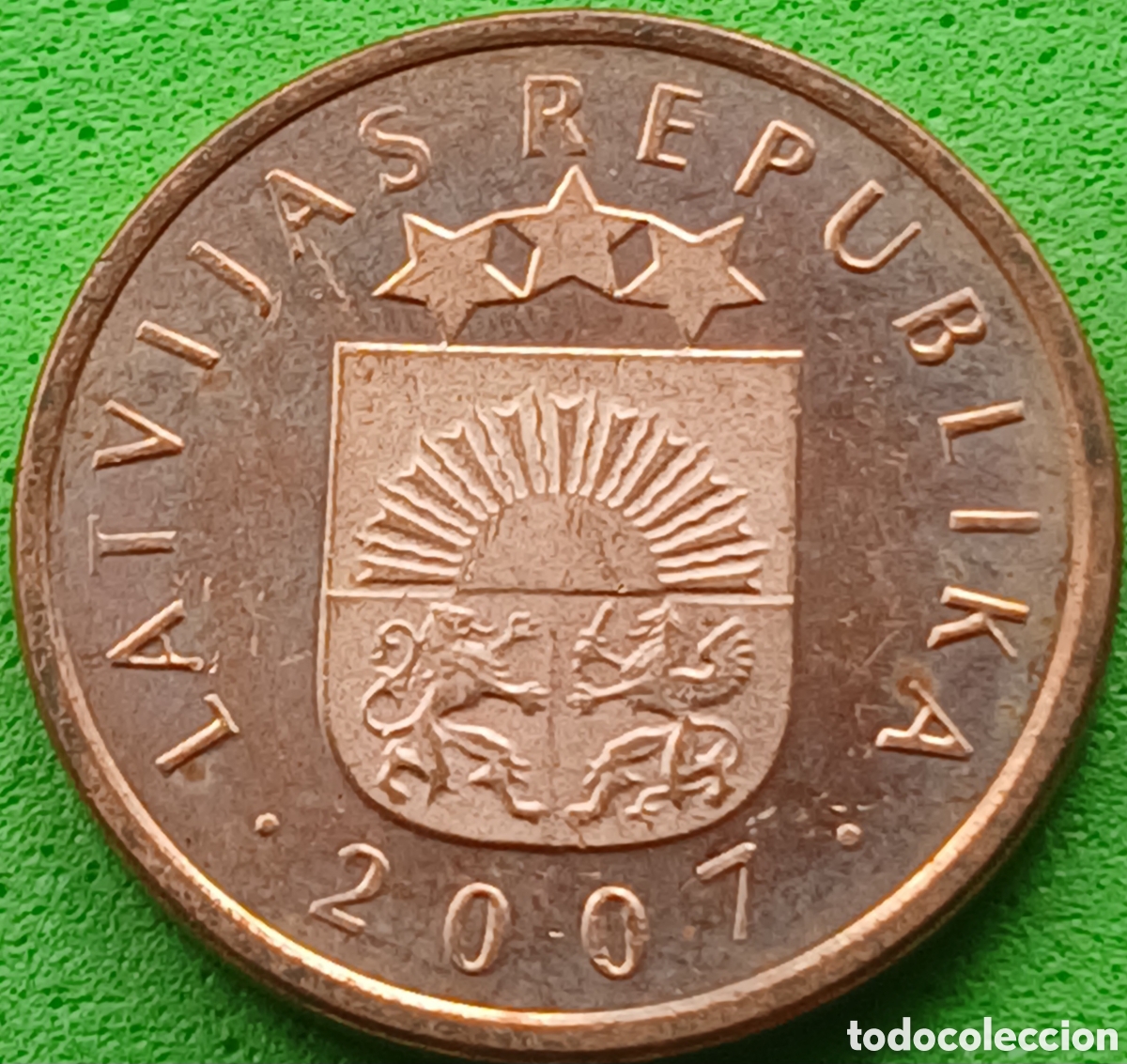 Monedas antiguas de Europa: Letonia 2 santimi 2007 km#21 - Foto 1